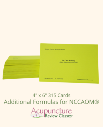 Additional Formulas for NCCAOM flashcards