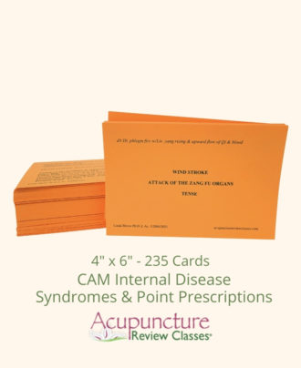 CAM Internal Disease Syndromes & Point Prescriptions Flashcards