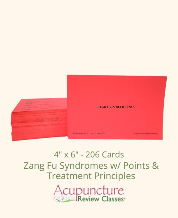 Zang Fu Syndromes w/ Points & Treatment Principles Flashcards