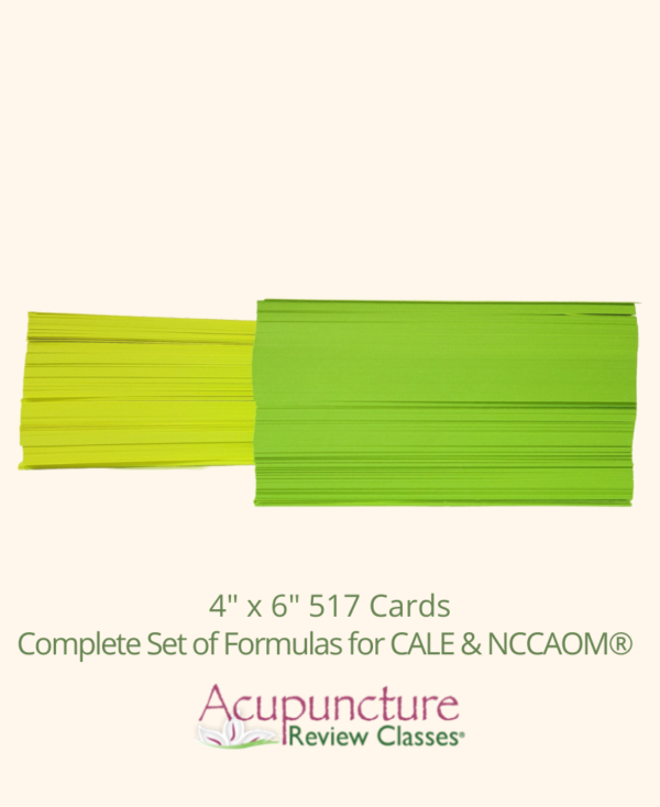 CALE NCCAOM formulas flashcards