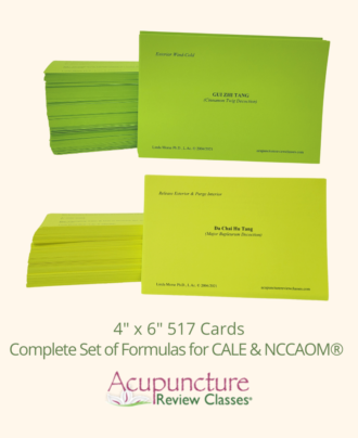 CALE NCCAOM formulas flashcards
